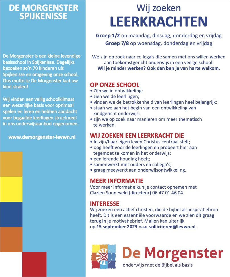 20230902 adv. LK De Morgenster social media